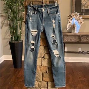 Limited Edition 7 FAM sequined Distressed Size 25